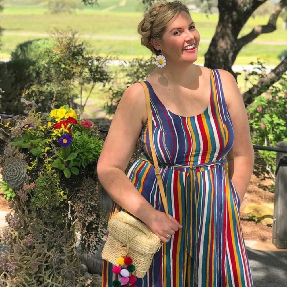 Striped romper